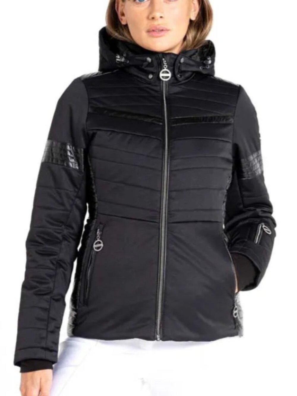 Dare2B Black Dynamical Ski Jacket Coat Sz 10/L - Picture 5 of 16